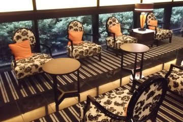 Swanky decor in the lobby