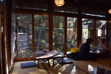 The light flowing in from the large windows
