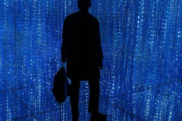 Under the blue rain