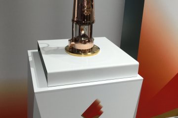 2020 Olympic flame on display