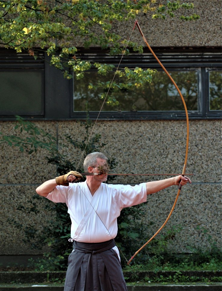 Japanese longbow (cropped), Miyazaki prefecture