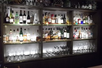 The well stocked bar