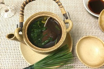 Dobin mushi for a light umami meal