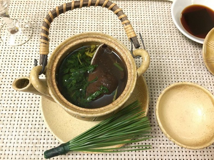 Dobin mushi for a light umami meal