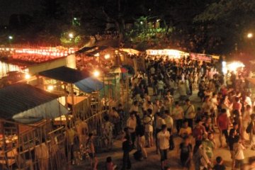 Revelers at the Tsushima Tenno Matsuri