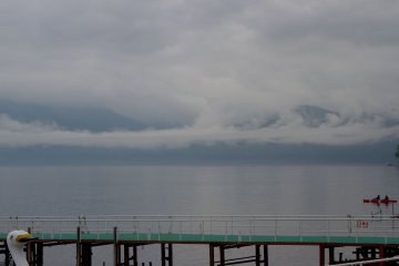 Lake Shikotsu in the late afternoon, after a really cloudy day; however, the atmosphere was mesmerizing.