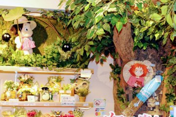 A range of goods from the Ghibli movies at Donguri Republic