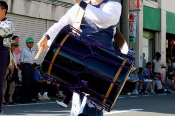 There were plenty of musicians to play along with the parade music.