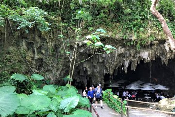 The cave is like an ancient monster or a sleeping beauty, all at the same time