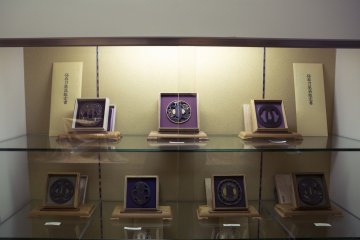 Not only swords were available as one could simply purchase a Tsuba (the swords hand guard). On display were some incredibly ornate examples.