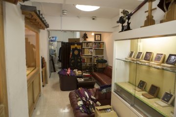 Sword Hataya in Shinjuku was a little small but with some many relics of the past you'll soon find yourself lost in the past