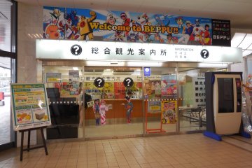 The tourist information desk