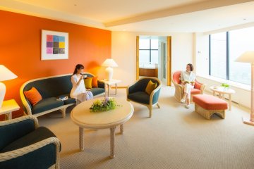Family size rooms are perfect for a friends or family reunion