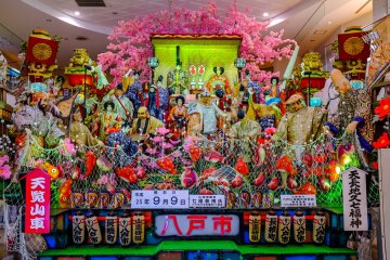 Beautiful floats located inside the adjacent You Tree shopping center