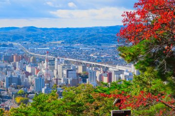 View of Fukushima city from Observation Platform One