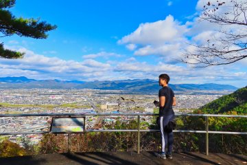 Hiro in deep thought while looking out from Observation Platform Two
