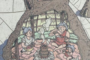 An illustration of what the dwelling looked like