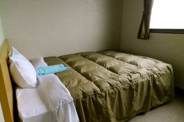 The big, comfy bed.