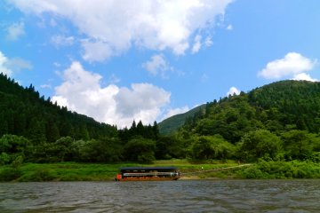 Beautiful scenery surrounded us on both sides.