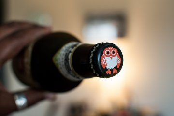 The distinctive owl logo