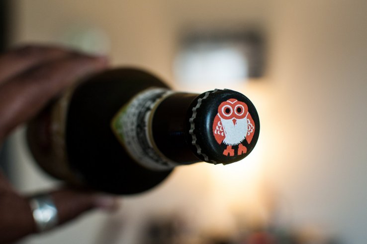 The distinctive owl logo