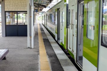 JR East Tono Station services the JR Kamaishi Line for Hanamaki and Kamaishi