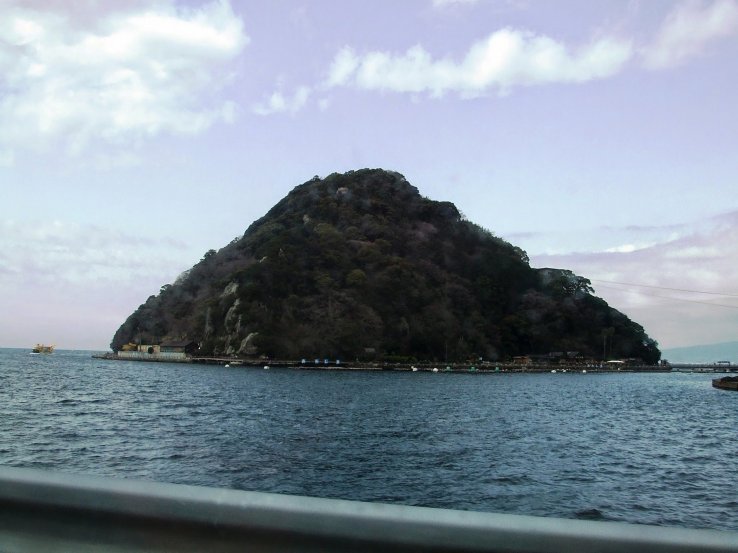 Awa Island (Awashima) as we were approaching by boat.