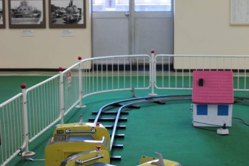 There are also mini bullet trains you can ride. 