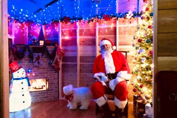 For anyone in Japan right now, Santa Claus will be Moose Family Camp Resort until December 26th.