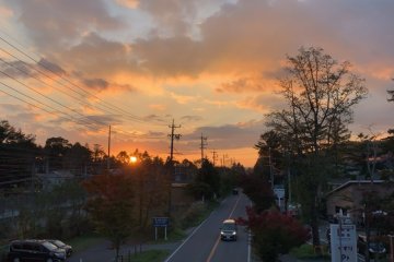 Sunset view of Karuizawa