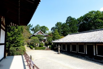 The long, slender buildings of Rai-do and Higashi-muro