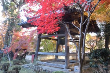 The temple bell made in 1666 at Jurinji Temple in Oharano
