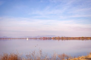 Yanaka Lake—a reservoir whose water eventually makes its way to Tokyo.