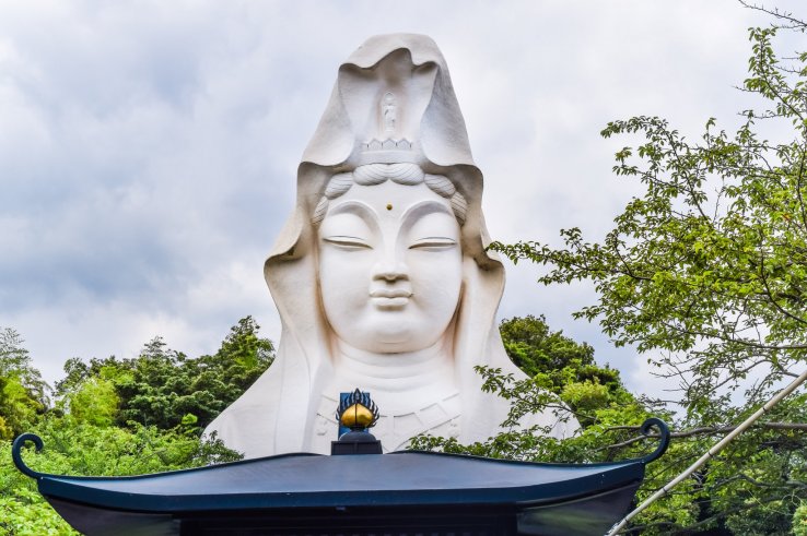 The striking face of Ōfuna Kannon 