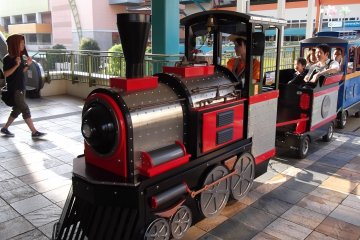 <p>The cute little train ferrying kids around the second level</p>