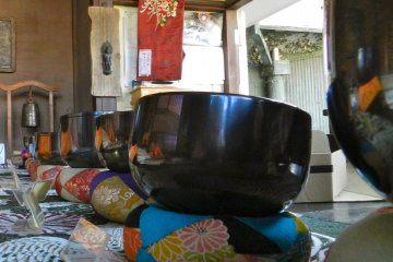 These Buddhist altar bells made a wonderful noise when hit.