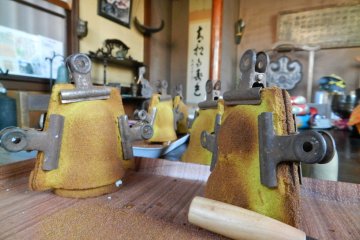 Moulds clipped and ready to go.