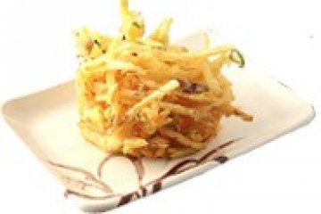 Mixed vegetable tempura.