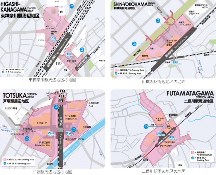 Yokohama City’s prohibited areas.