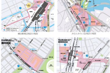Yokohama City’s prohibited areas. 