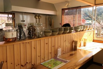 Near the orchard is a small cafe that is open during the ume blossom viewing season