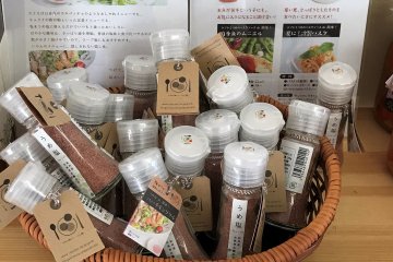 Ume-flavored salt is also sold at the little cafe