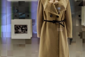'Miss Shiseido' uniform displayed at Shiseido Global Innovation Center's museum