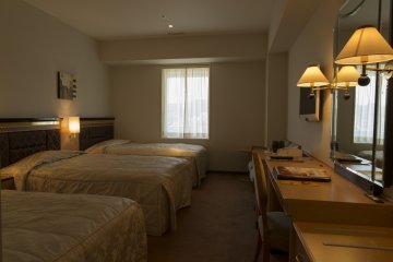 Triple rooms are nice for those traveling as a family