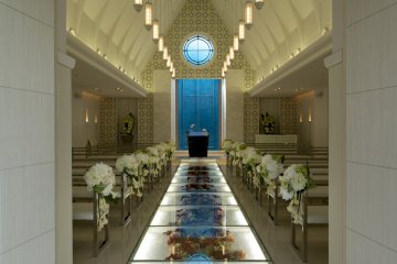 Western style chapels are a popular place to tie the knot