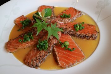 Aburi Salmon with Yuzu Miso