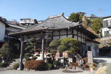 One of the temples in the town