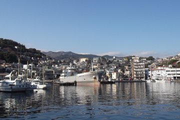 Looking back at the waterfront