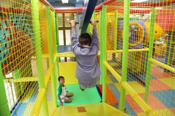 <p>The slide for life is an exhilarating descent for youngsters</p>