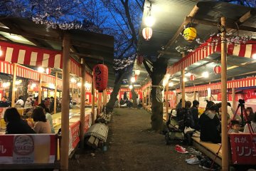 There are places to sit down and consume your food and drinks. You will rub shoulders with many students from nearby Ritsumeikan University. 